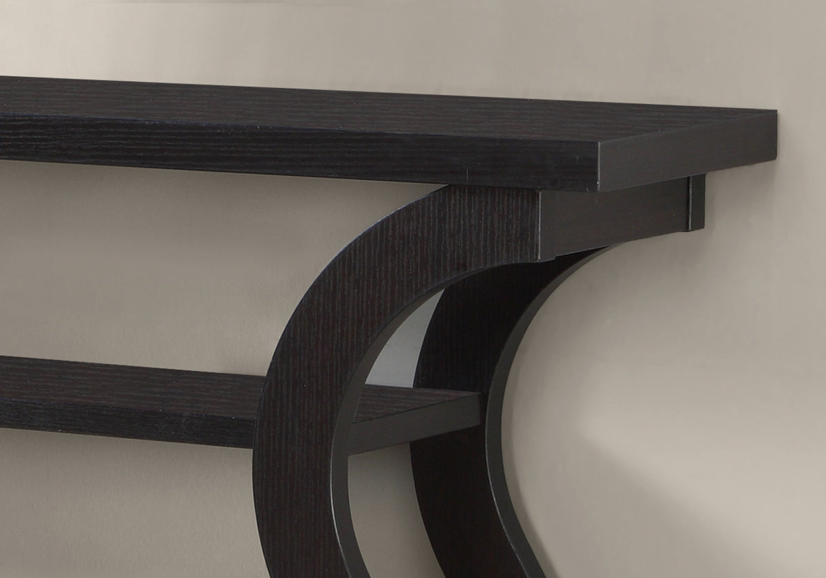 Talia Cappuccino Hollow Core Console Table