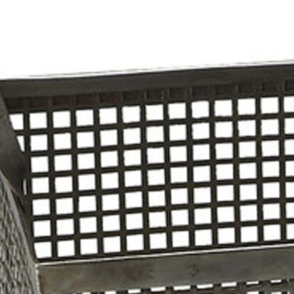 Cowell Black Iron Storage Baskets