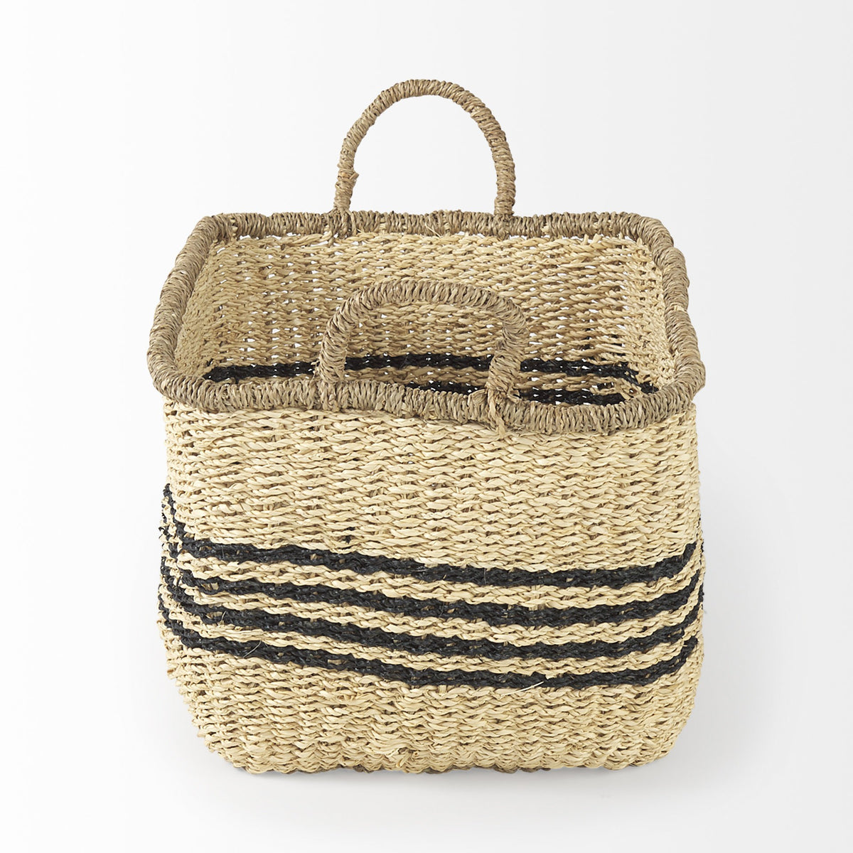 Pereda Striped Wicker Storage Baskets