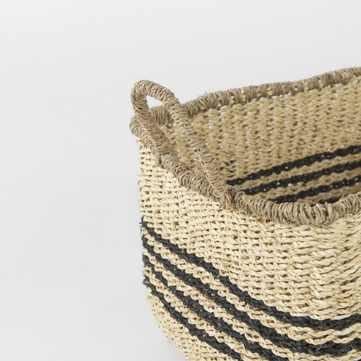 Pereda Striped Wicker Storage Baskets