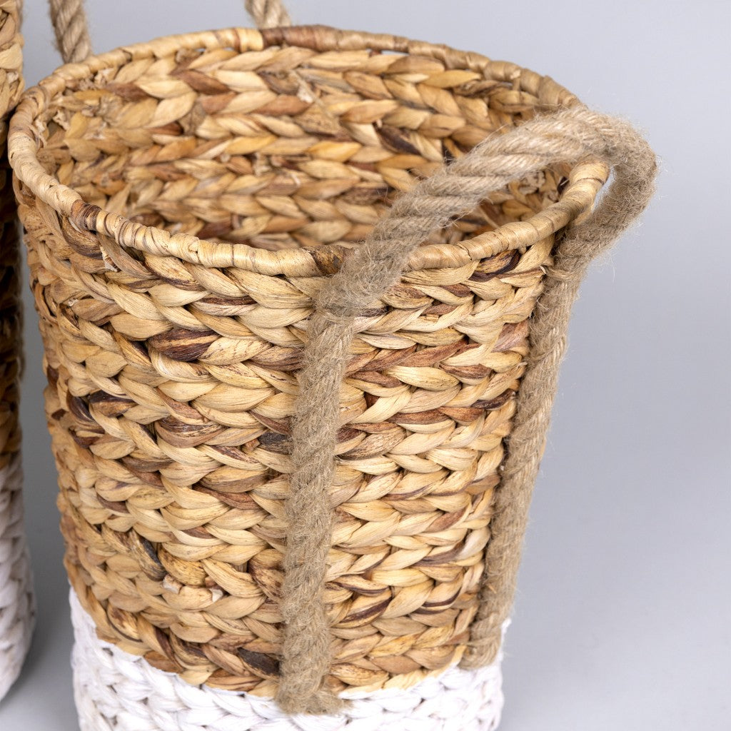 Leanne Woven Natural Wicker Baskets