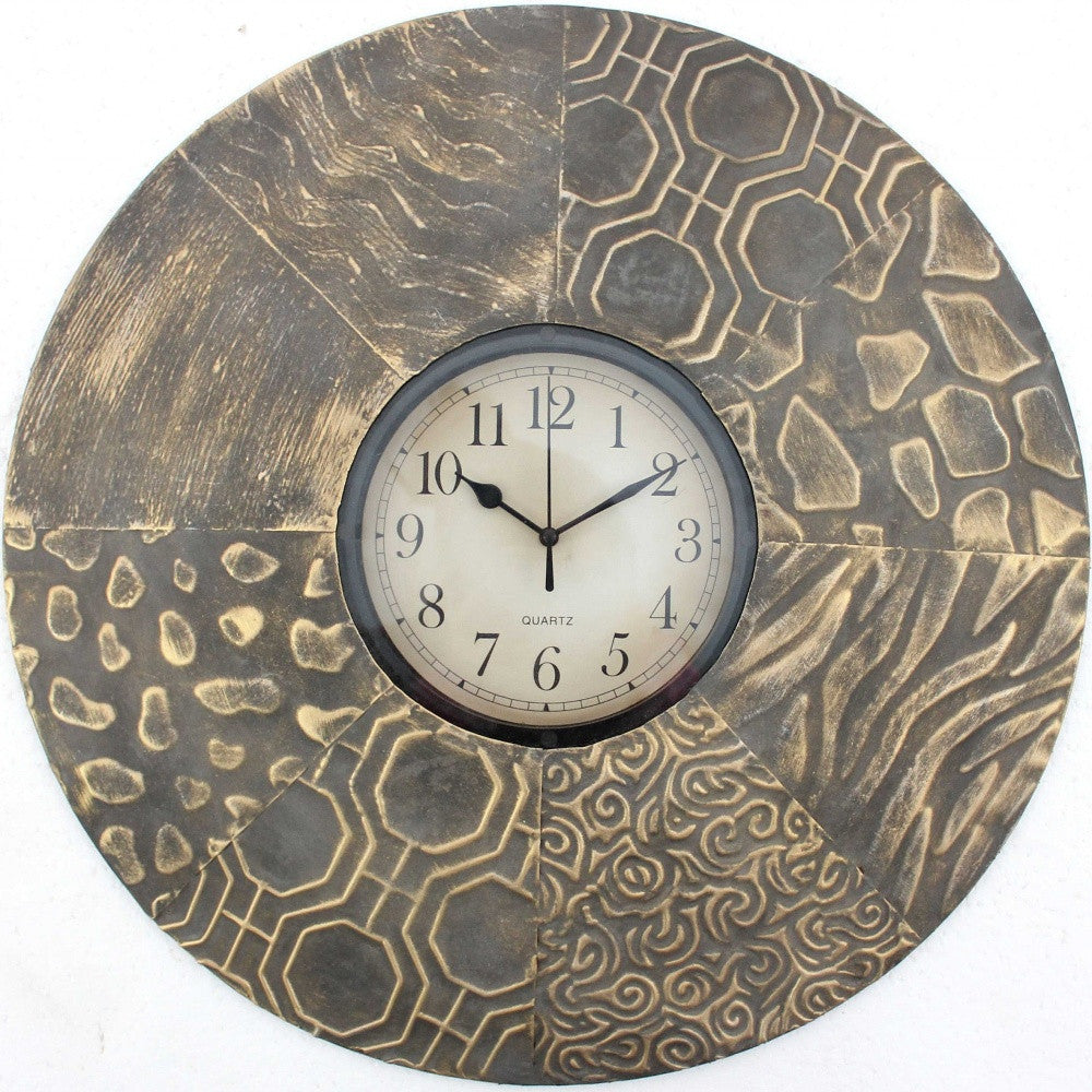 Vintage Round Metal Wall Clock