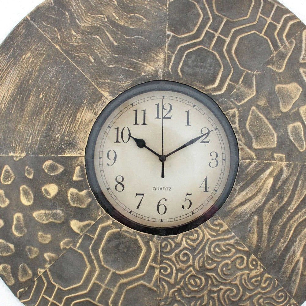 Vintage Round Metal Wall Clock