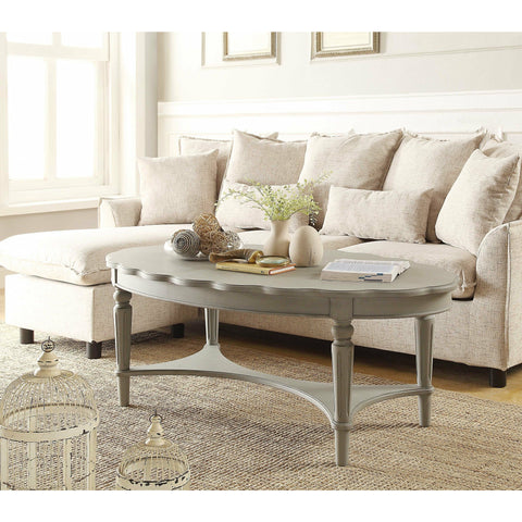 Antique White Coffee Table - Rae and Tae 