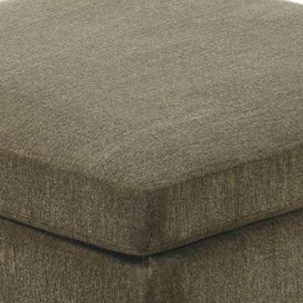 Saldana Fabric Upholstered Wooden Ottoman