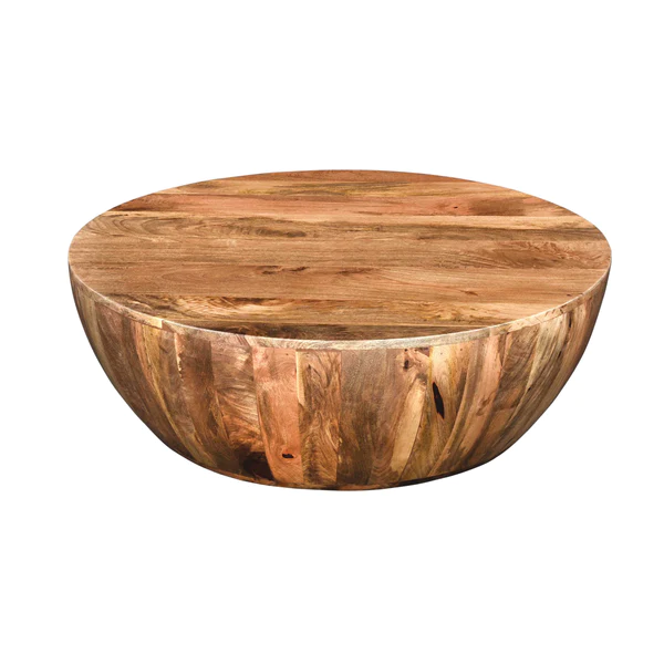 Eberly Round Mango Wood Coffee Table