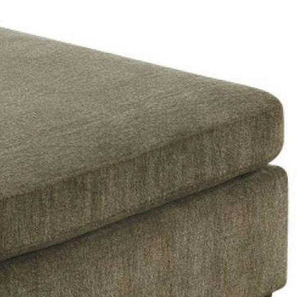 Saldana Fabric Upholstered Wooden Ottoman