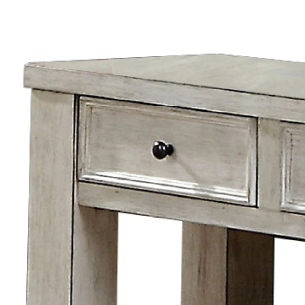 Staub Transitional Wooden Console Table