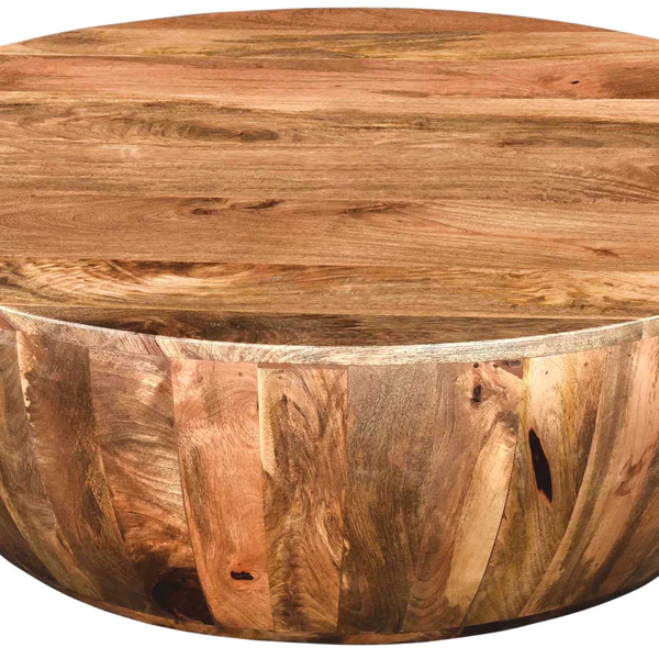 Eberly Round Mango Wood Coffee Table