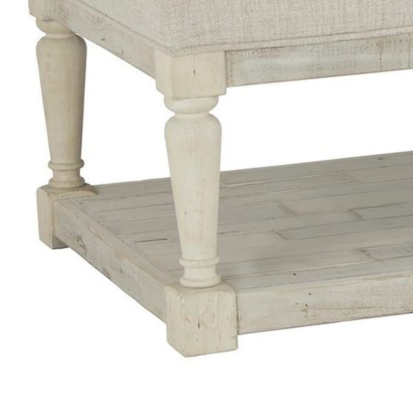 Eli Tufted Plank Style Cocktail Table