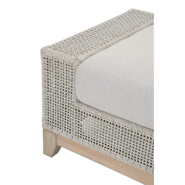 Edina Woven Knotted Rectangular Ottoman