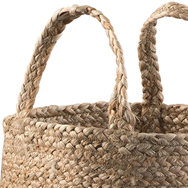 Hauser Braided Design Jute Basket