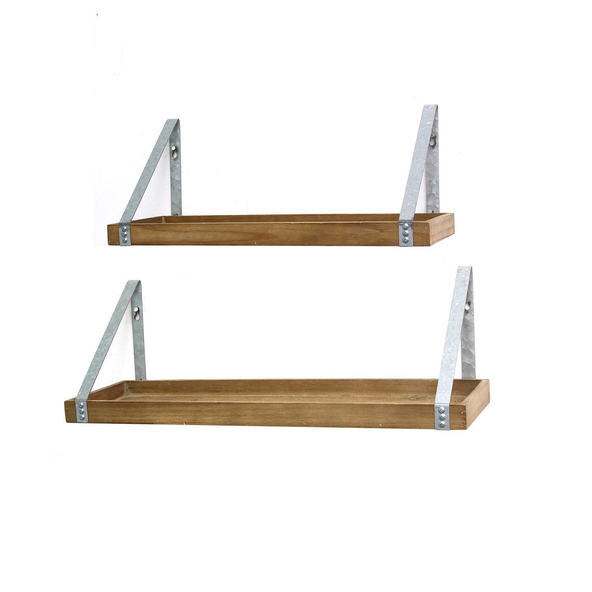 Metal And Wood Framed Shelves - Rae and Tae 