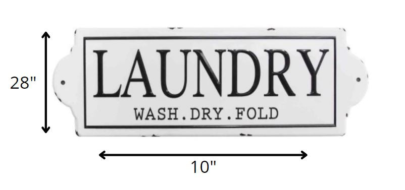 Lexington Wash Dry Fold Metal Laundry Wall Décor