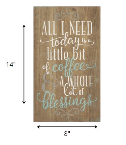 Thatcher Classic Coffee And Blessings Wall Décor