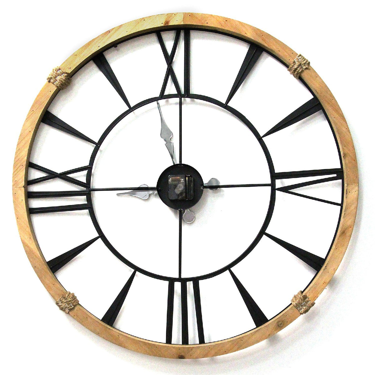 Wood Frame Columbus Wall Clock - Rae and Tae 