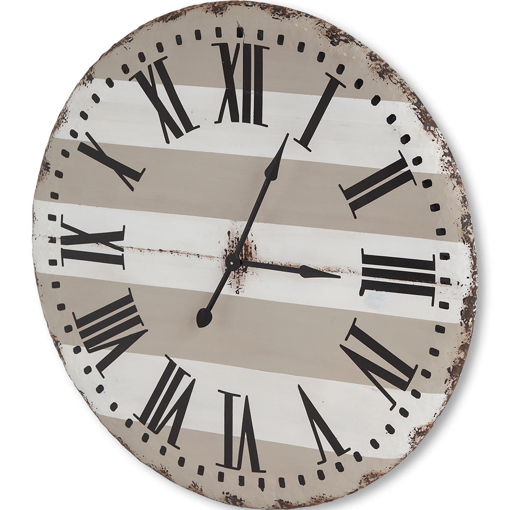 Oversize Round Farmhouse Wall Clock