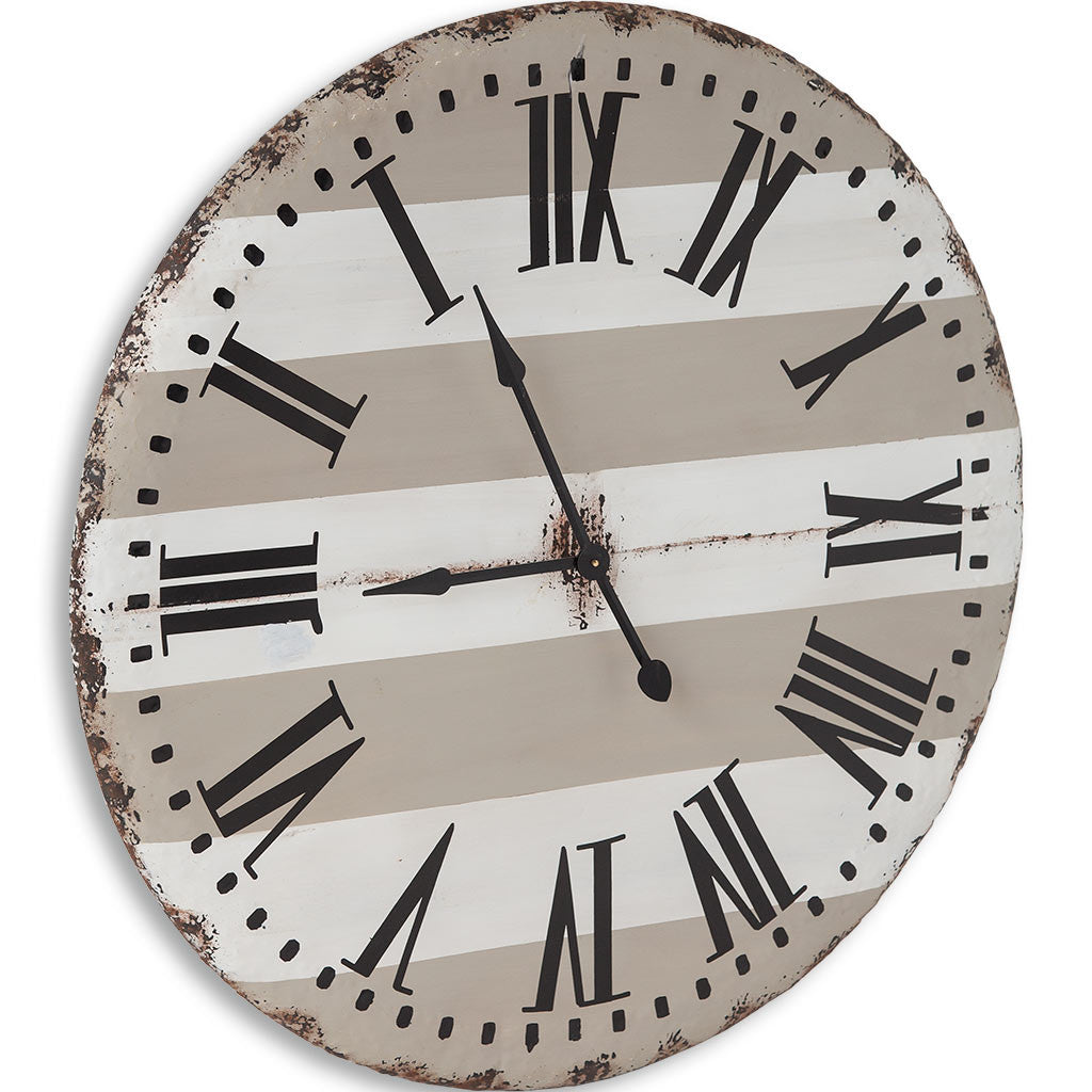 Oversize Round Farmhouse Wall Clock