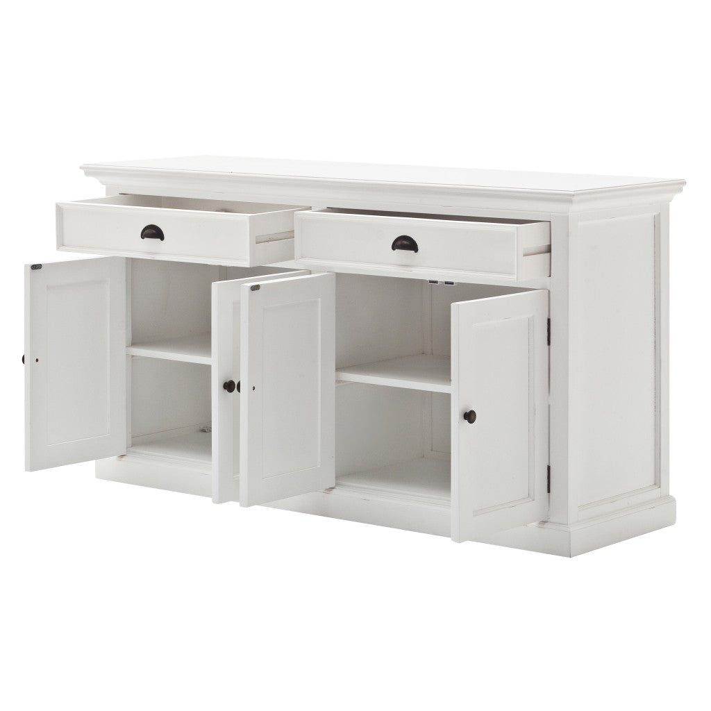 Farmhouse White Buffet Server - Rae and Tae 