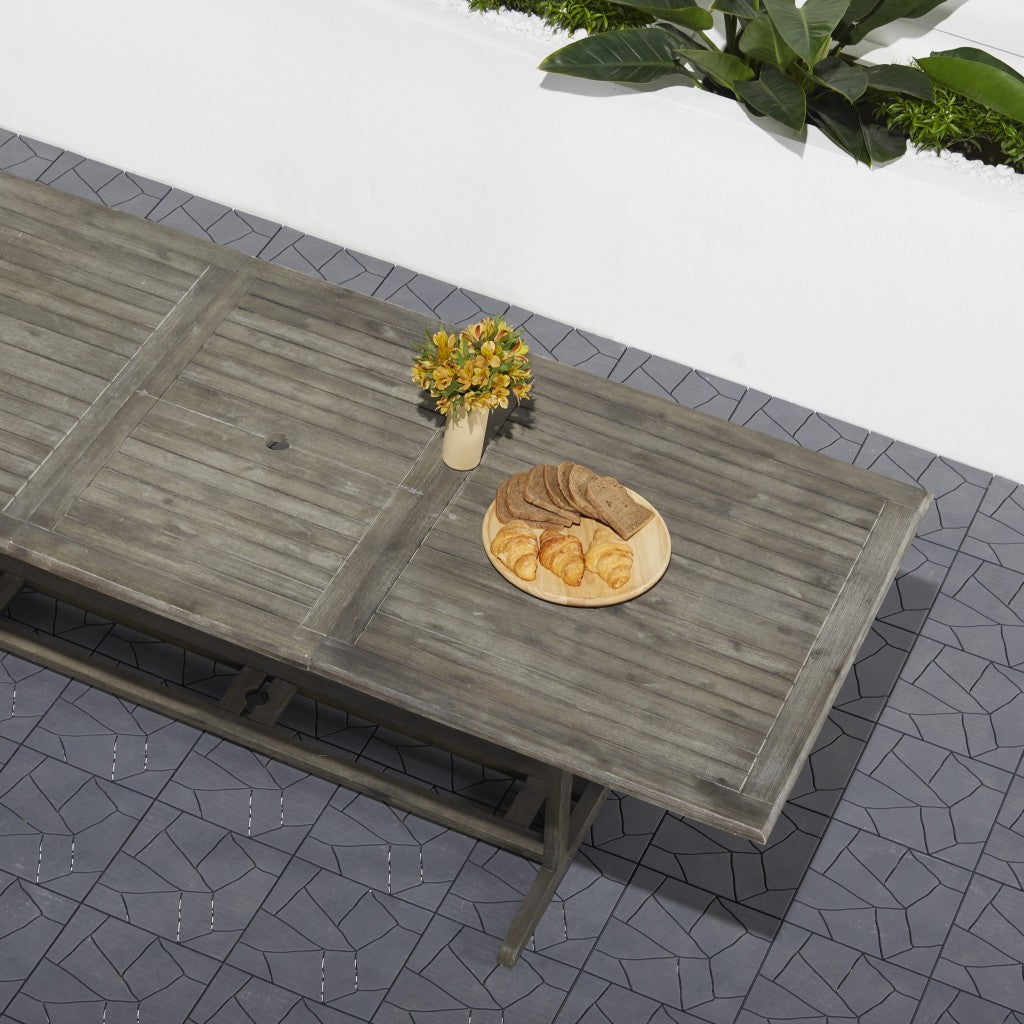 Distressed Grey Extendable Dining Table - Rae and Tae 