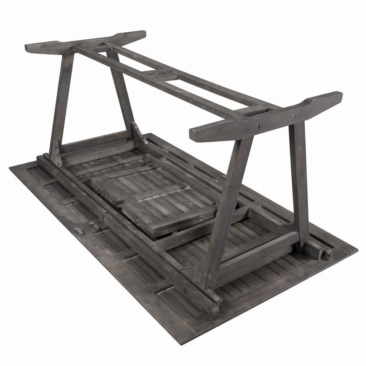 Distressed Grey Extendable Dining Table - Rae and Tae 