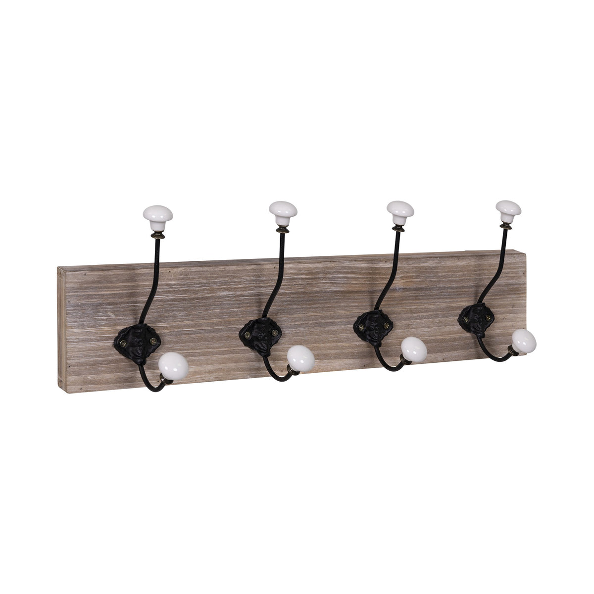 Wooden 4 Hook Hanger - Rae and Tae 