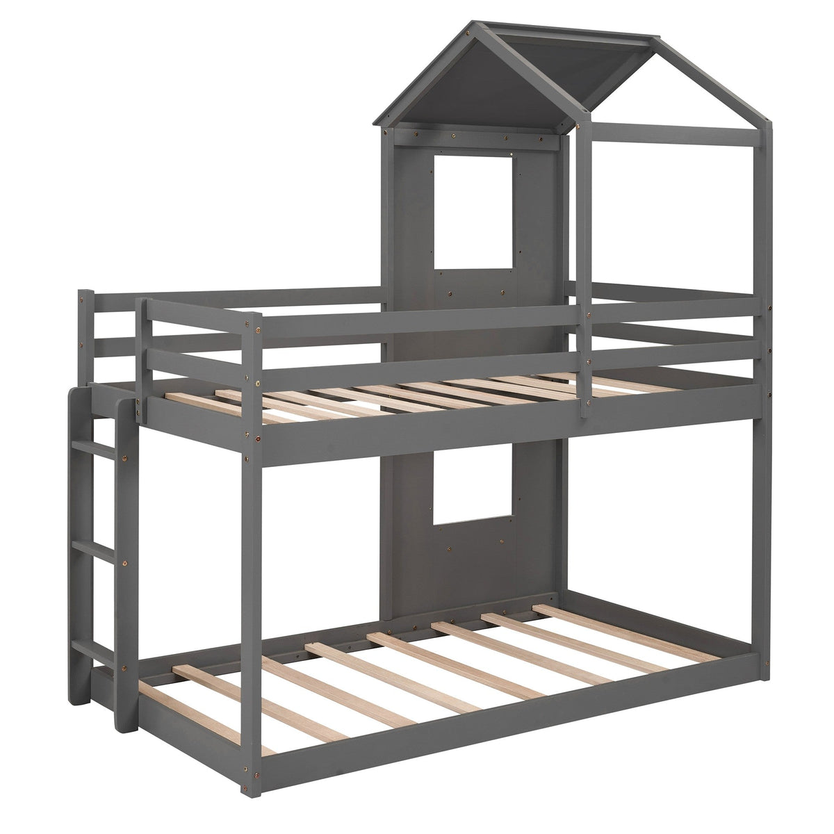 Twin Over Twin Bunk Bed House - Rae and Tae 