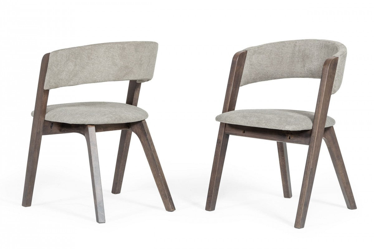 Gray Wenge Dining Chairs - Set Of Two - Rae and Tae 