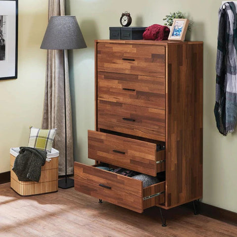 Enchanting Wooden Chest With 5 Drawers - Rae and Tae 