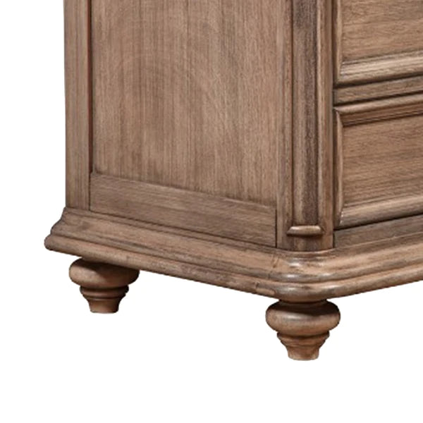 Hawkes Mahogany Wood 2 Drawer Nightstand