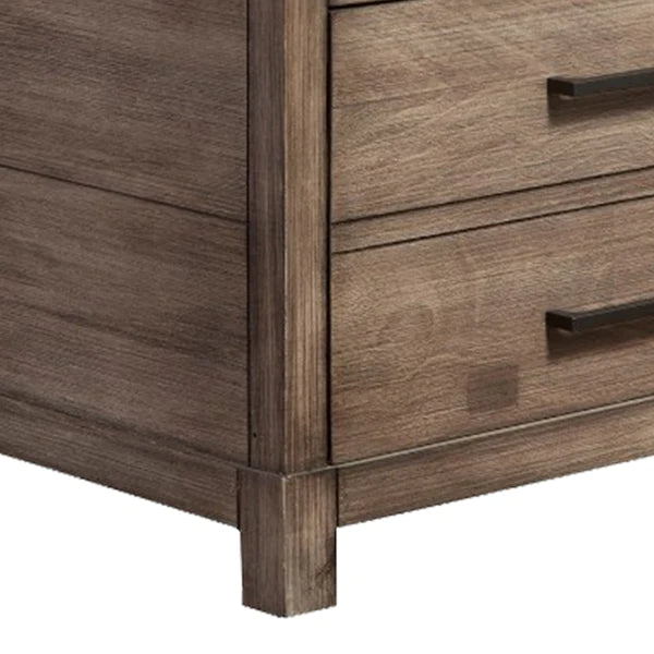 Ventura 3 Drawer Wood Nightstand