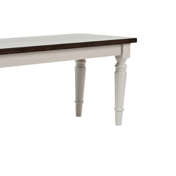 Daizy Pedestal Wooden Armless Bench