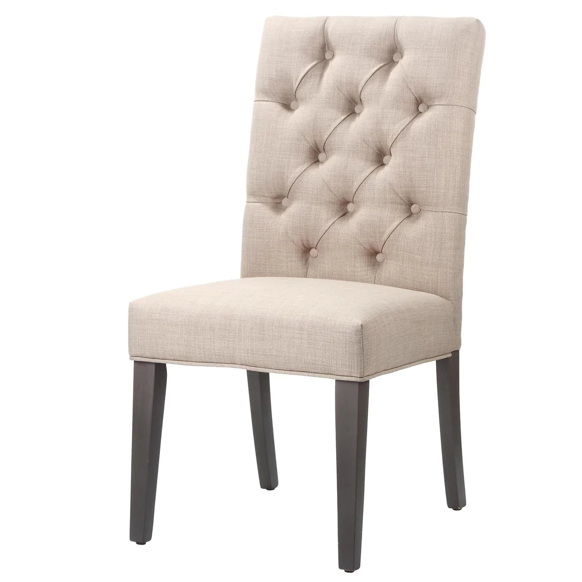 Wilhelm Tufted Fabric Upholstered Wooden Chair Set