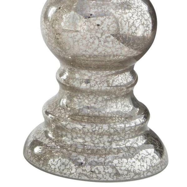 Mercury Glass Pedestal Candleholder