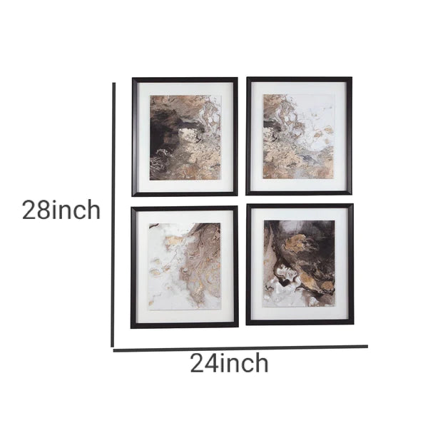 Decoda Abstract Rectangular Wall Art Set