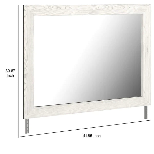 Schutz Contemporary Rectangular Wooden Bedroom Mirror