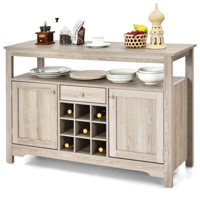 Bodie Gray Oak Buffet Server Sideboard