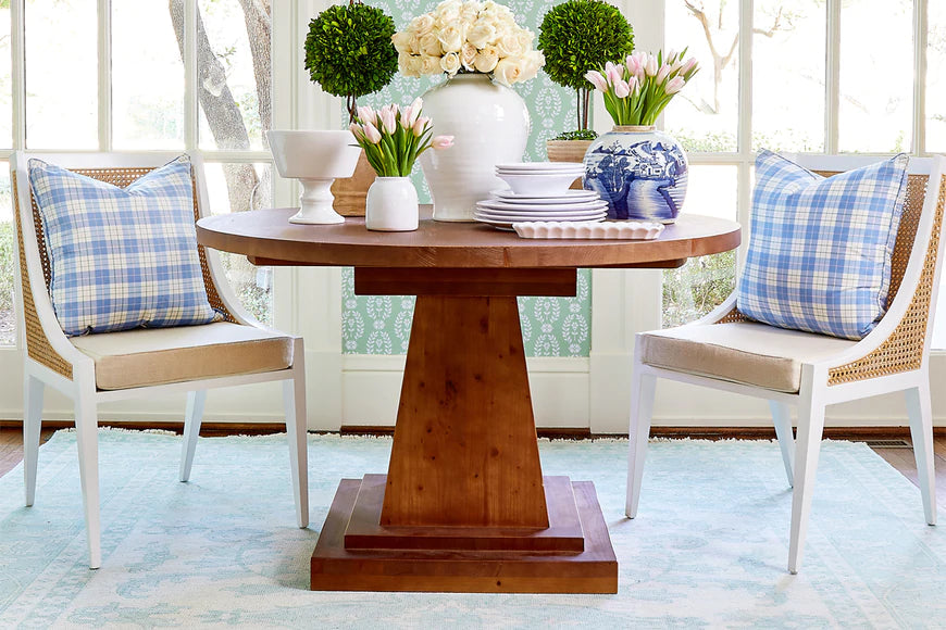 Contemporary Pedestal Table - Rae and Tae 