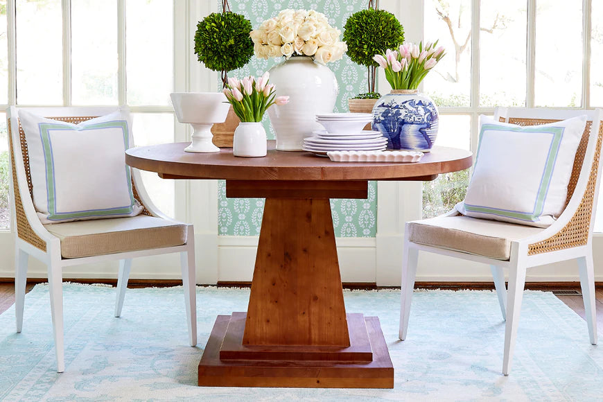 Contemporary Pedestal Table - Rae and Tae 