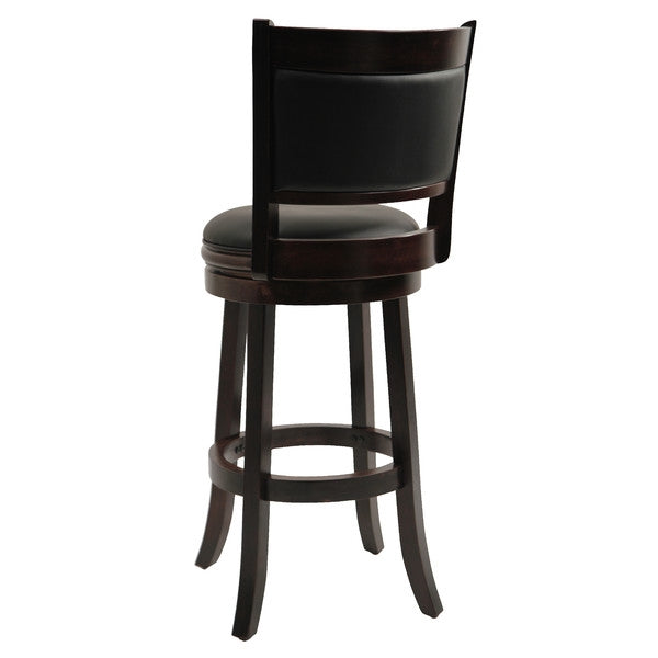 Gannon Swivel Faux Leather Barstool