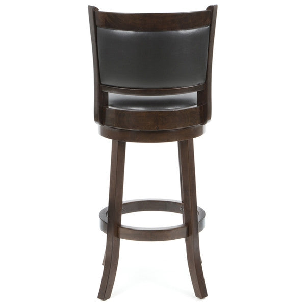 Gannon Swivel Faux Leather Barstool