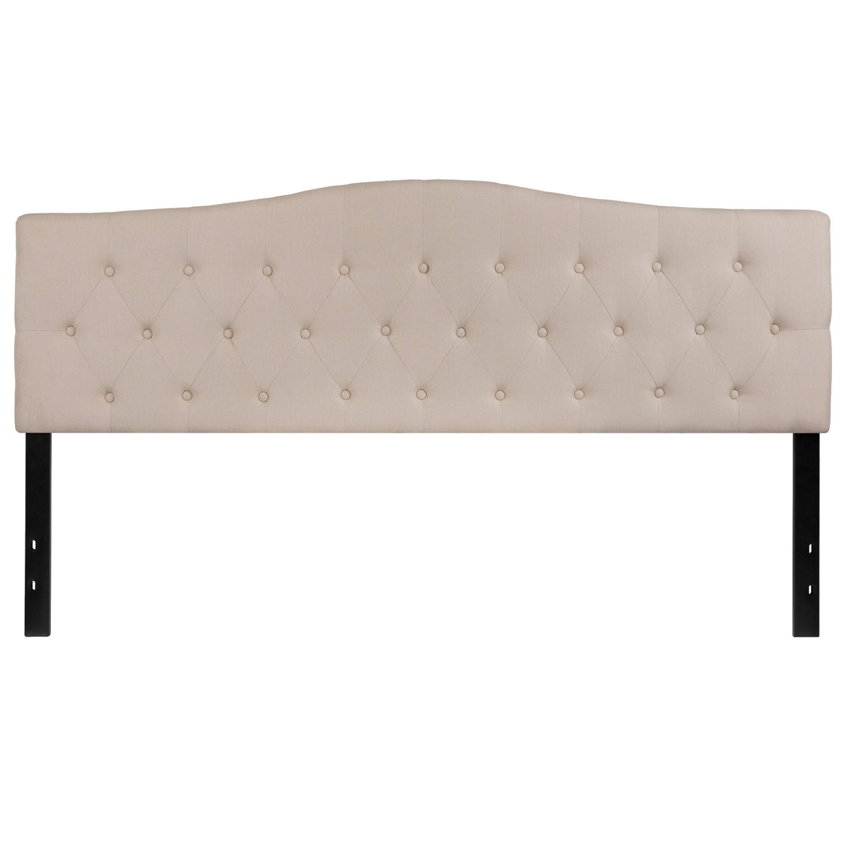 Arched Button Tufted Upholstered Headboard - Rae and Tae 