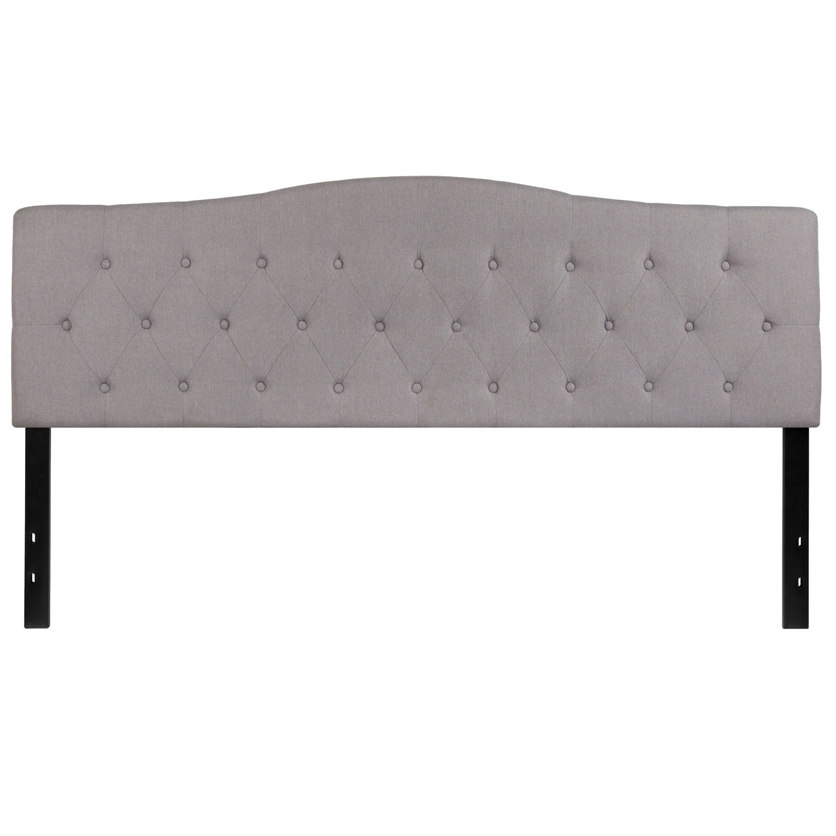 Arched Button Tufted Upholstered Headboard - Rae and Tae 