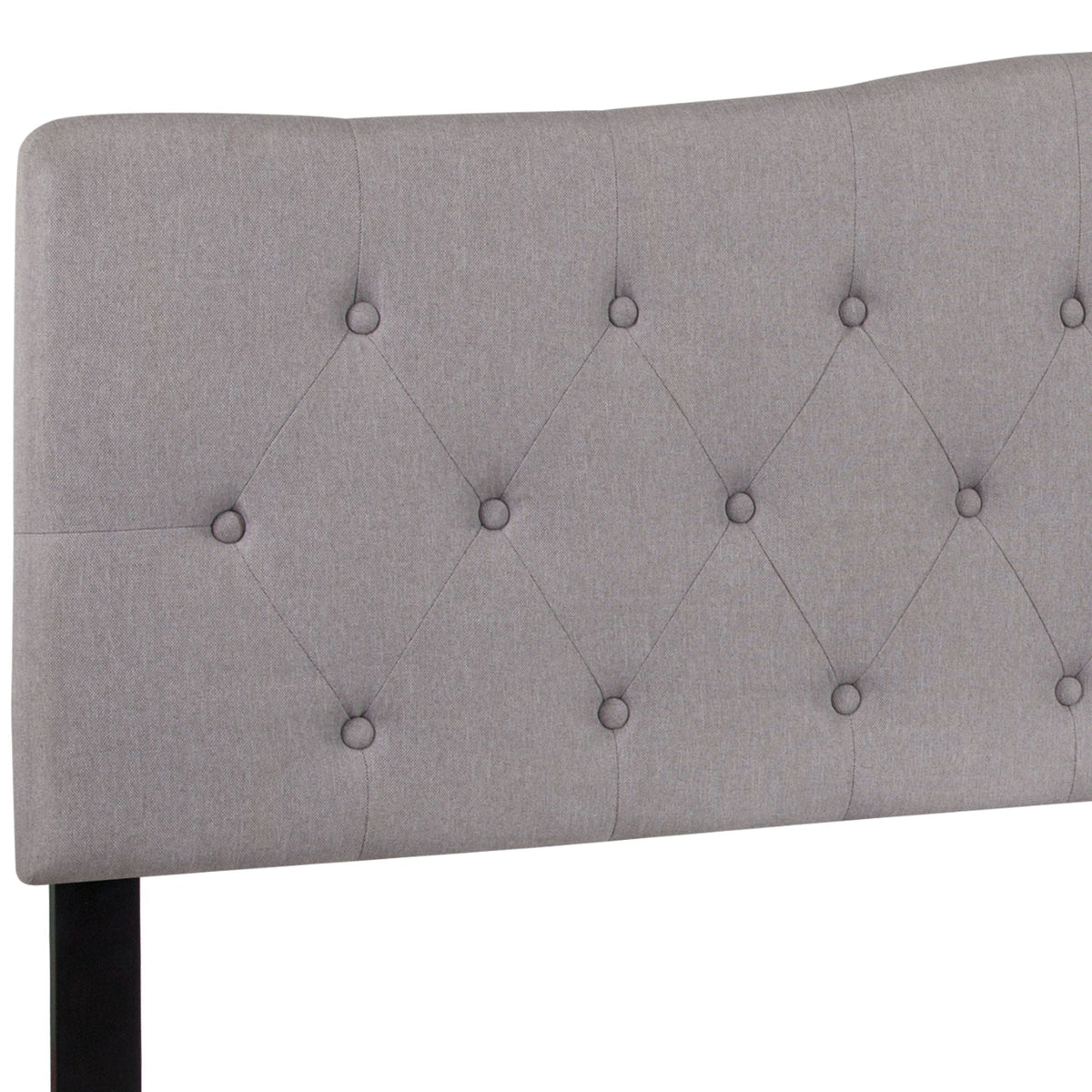 Arched Button Tufted Upholstered Headboard - Rae and Tae 