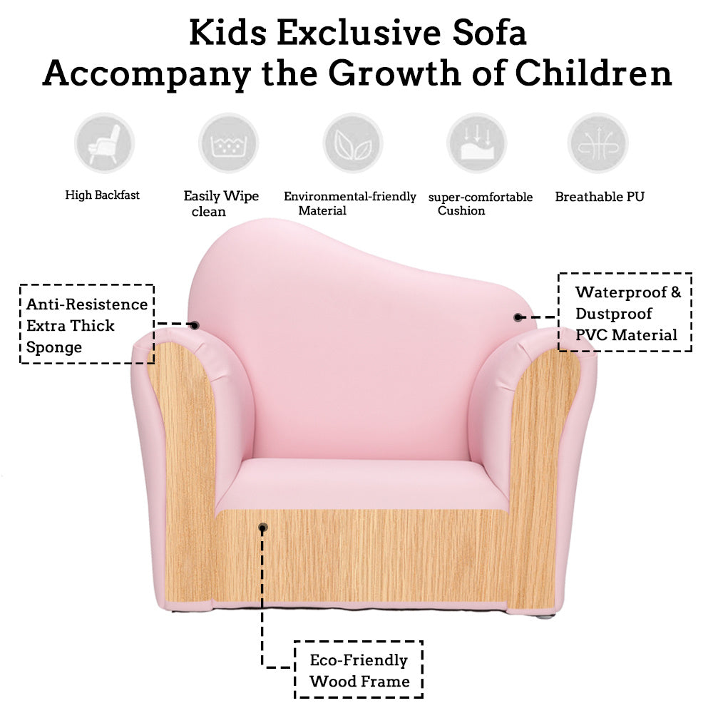 Children's Chair With Ottoman