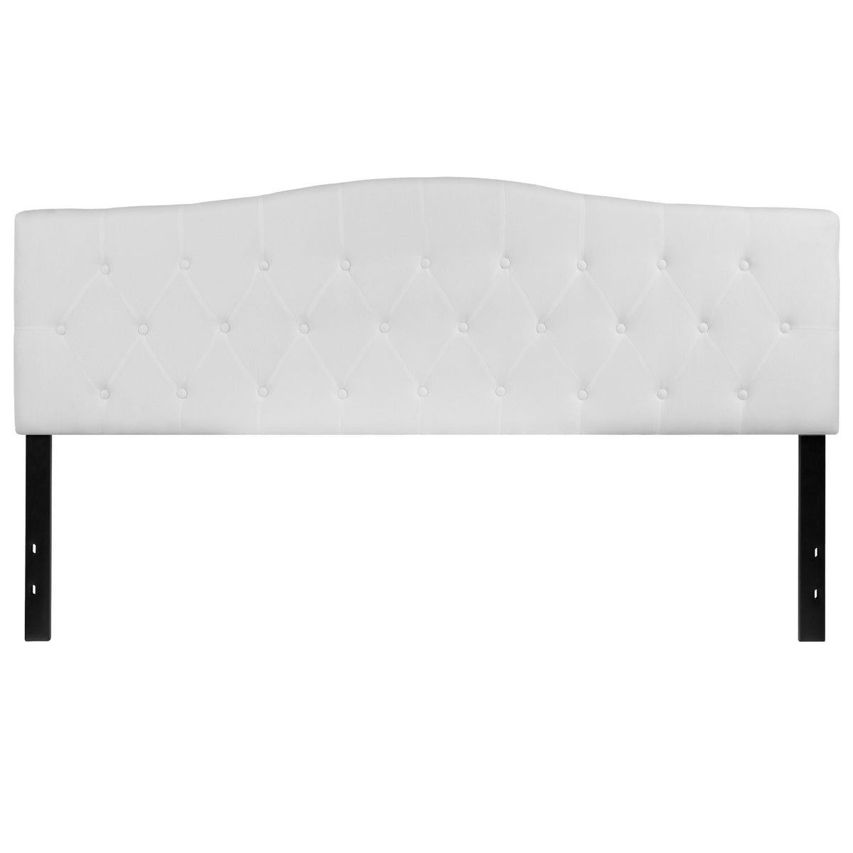 Arched Button Tufted Upholstered Headboard - Rae and Tae 