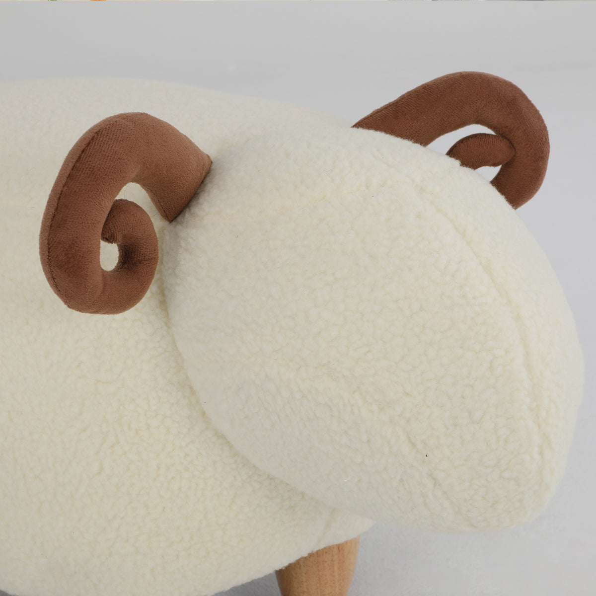 Fleece Lamb Sofa Stool