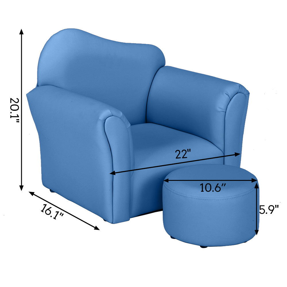 Children's Chair With Ottoman