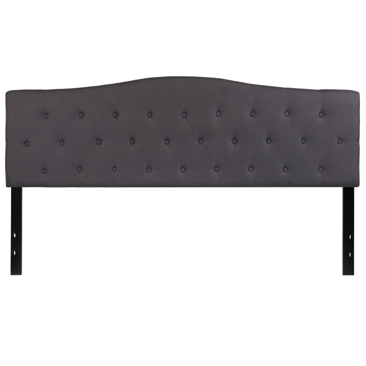 Arched Button Tufted Upholstered Headboard - Rae and Tae 