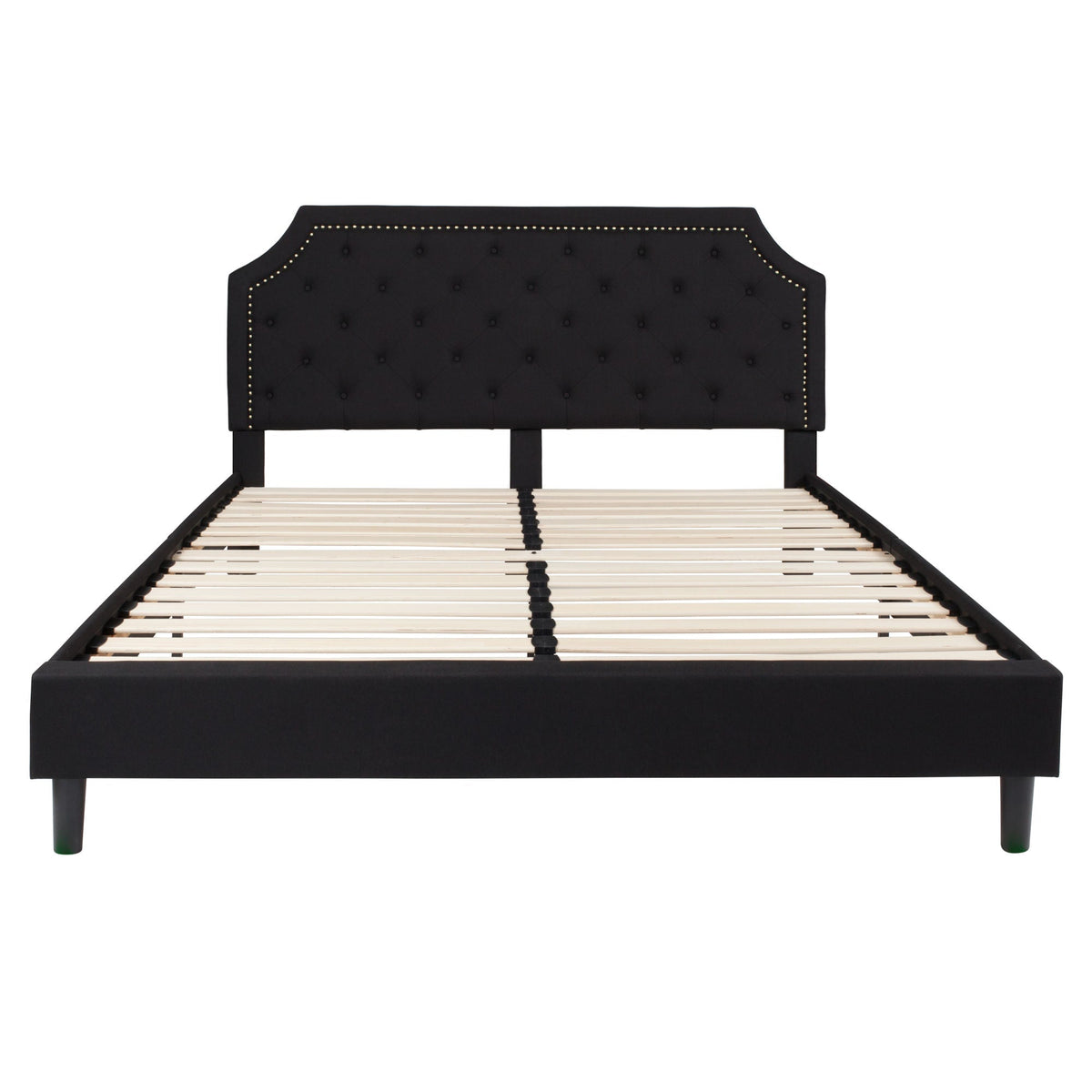 Arched Tufted Platform Bed - Rae and Tae 